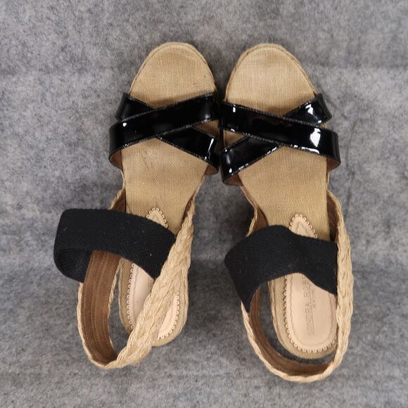 Sondra Roberts Shoes Women 39 Sandal Fashion Espadrille Wedge Platform Slingback - Picture 7 of 15